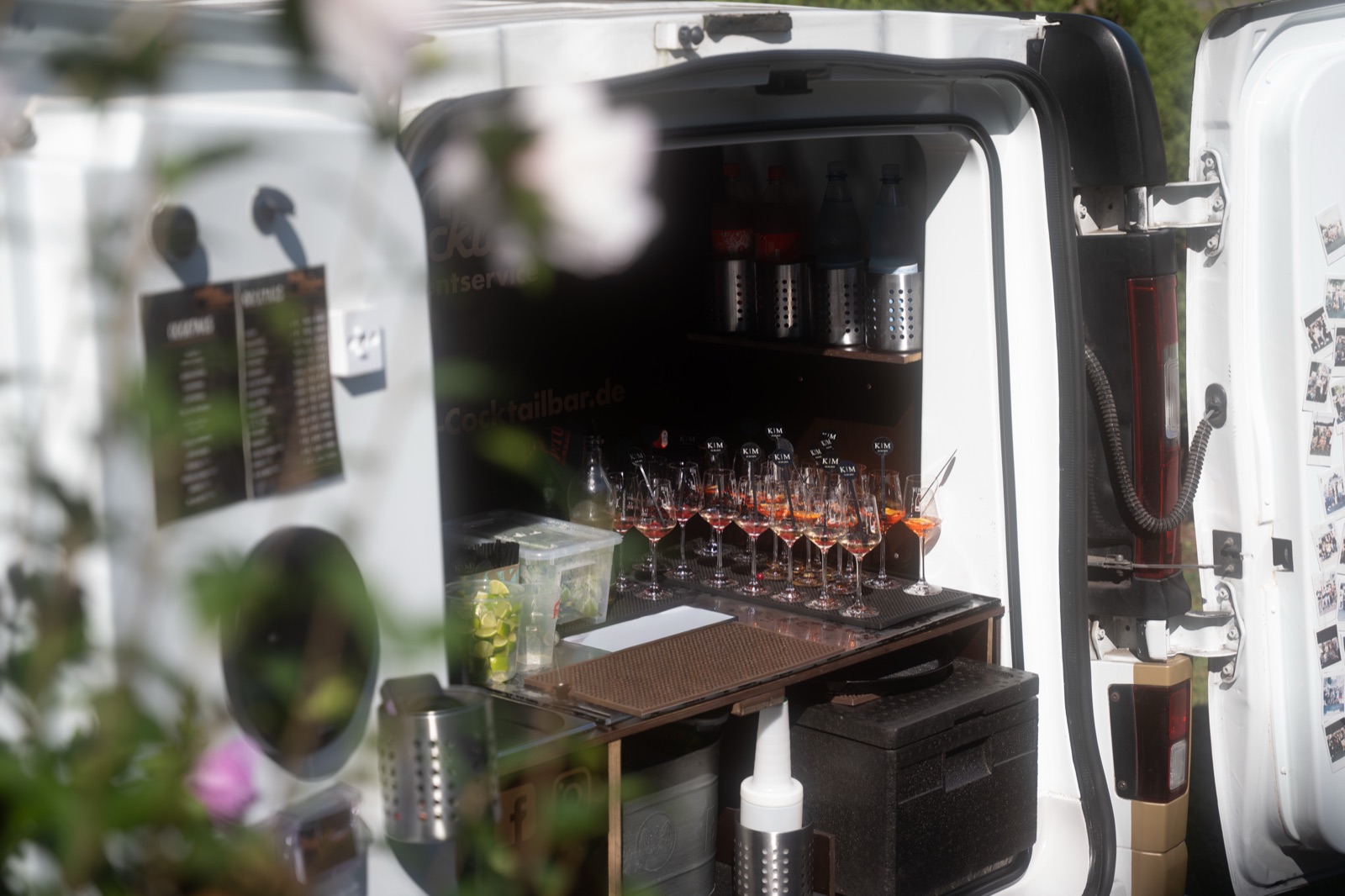 Bar-Setup im Cocktailtaxi