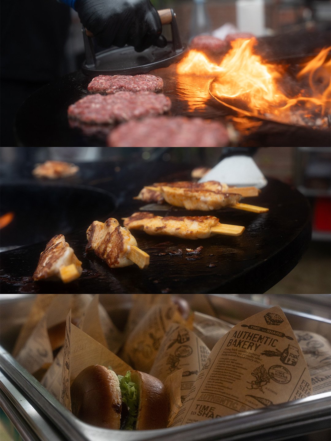 Live Cooking am Grill